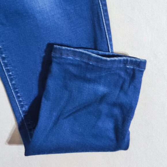 7 For all Mankind jeans women's size 29 ink blue colour mid-rise skinny denim - Picture 9 of 14